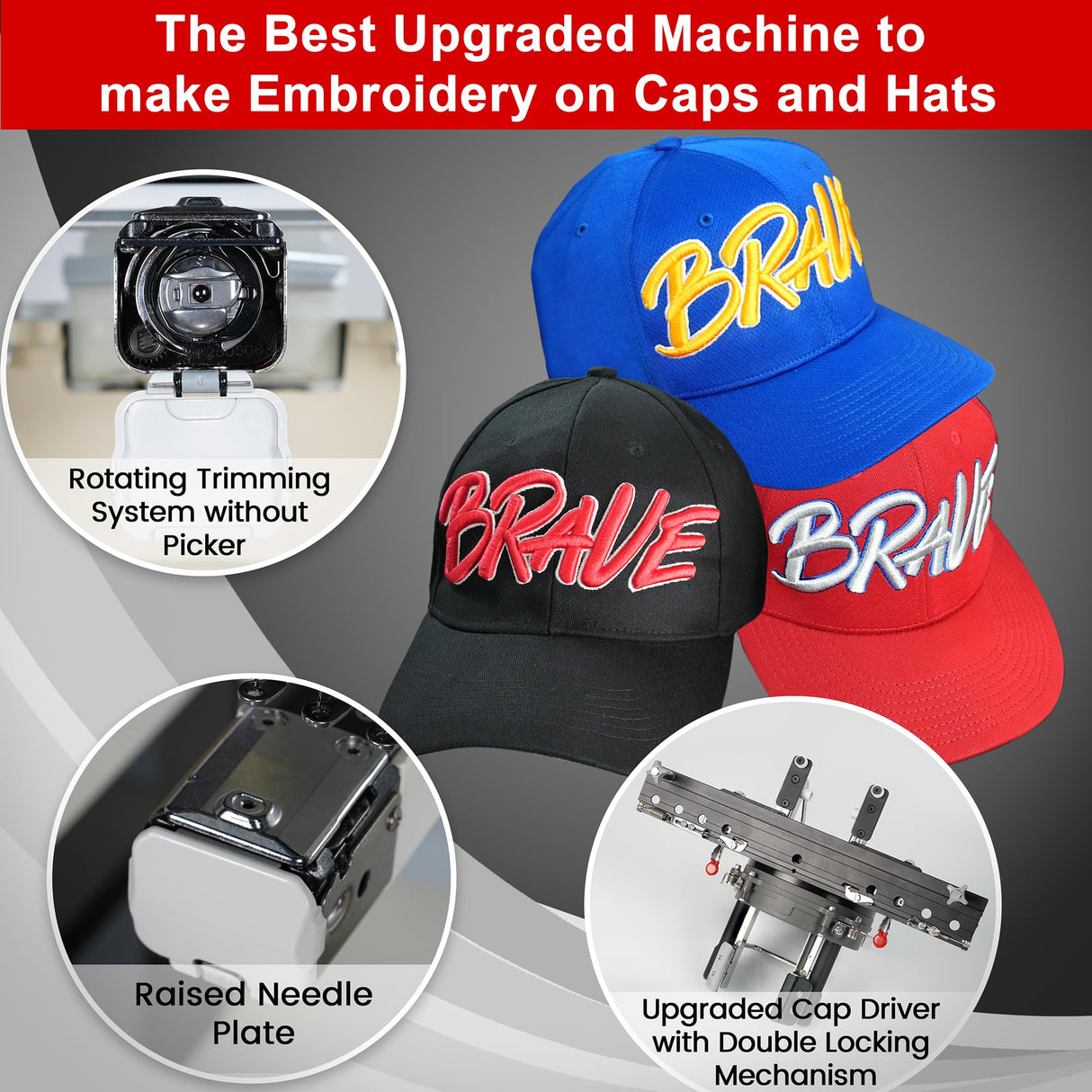 Smartstitch S-1501 Ultra Beast Embroidery Machine with 15 Needles, 1200SPM Max Speed, 12" Touch Screen, Wifi available, 14"x20" Embroidery Area, Capable of embroidering on Cap, Hat, T-shirt and more smartstitch