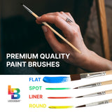 Ledgebay DIY Paint by Numbers Kit for Adults Framed Canvas Beginner to Advanced Paint by Numbers Kit Kits Include Acrylic Paint set Brushes Tabletop Easel (Colorful House Near The Lake 16"x20" Framed) Ledgebay