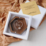 Personalized Pet Hair Keepsake Box for Dog and Cat Fur - Engraved Wood Memorial Box - Unique Customized Gift for Loss of Furry Friend Wooden (Dark Diamand Clear Lid) L-site