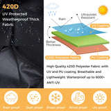 Patio Umbrella Cover - Waterproof Patio Parasol Covers with Zipper for 7ft to 11ft Outdoor Umbrellas Black REDRICH