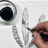 Grumbacher 5.5" x 8.5" Mixed Media Paper Pad with in & Out Pages, 98 lb. / 160 GSM, Side Wire Bound, 60 White Sheets/Pad, 1 Each Grumbacher