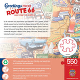 MasterPieces - 550 Piece Jigsaw Puzzle, Route 66 Main Street of America, Fun for Adults, Family, Kids, 18" x 24" Masterpieces