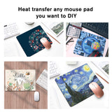 A-SUB Sublimation Mouse Pad Blank Rectangular Blanks 12 pcs for Sublimation Transfer Heat Press Printing Crafts 24x20x0.2cm White A-SUB