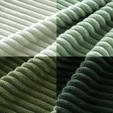 MIULEE Boho Farmhouse Sage Green Throw Pillow Covers 18x18 Inch Set of 4 Mordern Nordic Cushion Covers Soft Corduroy Christmas Home Decor for Couch Bed Sofa Living Room Forest Green MIULEE