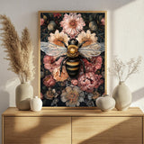 Paint by Numbers for Adult, Bee Paint by Numbers Kit for Adults Beginners, DIY Acrylic Painting on Canvas for Home Wall Art Decor 16x20 Inch Mandun