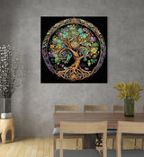 KINPLUB 5D Diamond Painting Kits for Adults, Tree of Life Diamond Art Kits for Beginners, DIY Full Drill Paint with Round Diamond Dots, Home Wall Decor 12 x 12 Inch KINPLUB