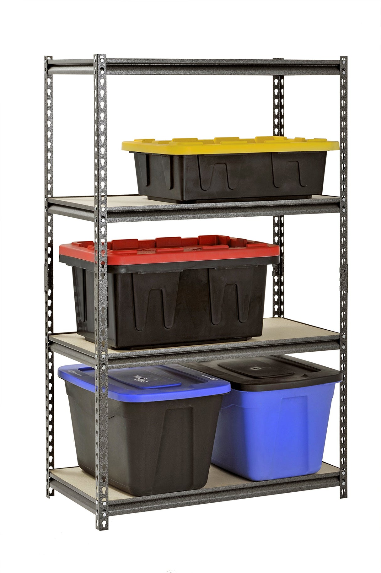 Muscle Rack UR361860PB4P-SV Silver Vein Steel Storage Rack, 4 Adjustable Shelves, 3200 lb. Capacity, 60" Height x 36" Width x 18" Depth Muscle Rack