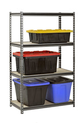 Muscle Rack UR361860PB4P-SV Silver Vein Steel Storage Rack, 4 Adjustable Shelves, 3200 lb. Capacity, 60" Height x 36" Width x 18" Depth Muscle Rack