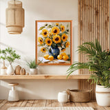 Lxmsja Sunflowers Paint by Numbers Kit for Adults, Lemons Acrylic Paint by Numbers for Adults Beginner, DIY Craft Supplies Oil Painting Kits for Home Wall Decor 16x20 inch (No Frame) Lxmsja