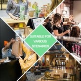 L Shaped Reception Desk with Lockable Drawer and Cable Grommets Front Desk Retail Checkout Counter Table for Salon Lobby Shop Office Reception Room Wood and Black Right 63inch/160cm Generic