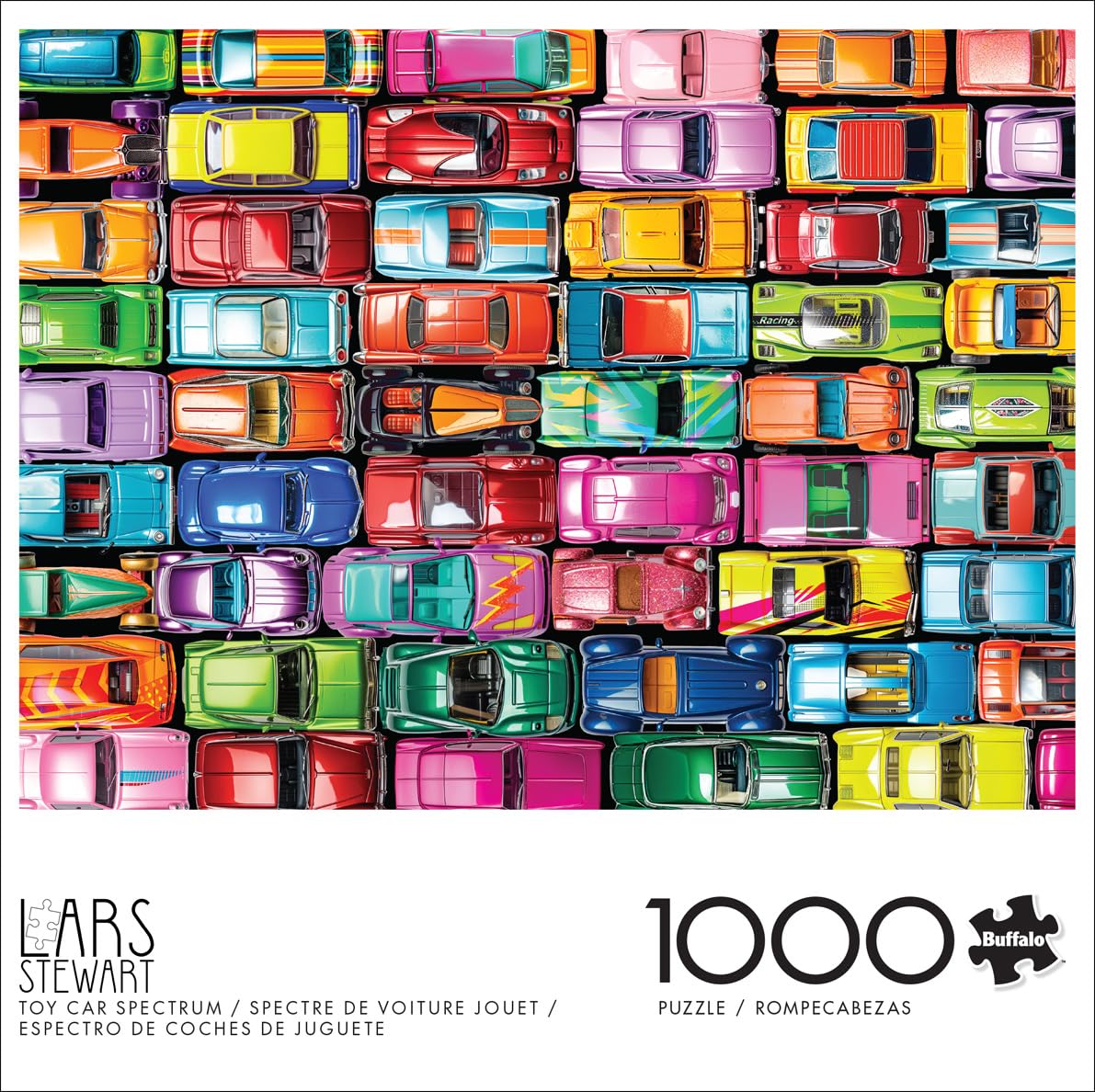 Buffalo Games - Lars Stewart - Toy Car Spectrum - 1000 Piece Jigsaw Puzzle for Adults -Challenging Puzzle Perfect for Game Nights - Finished Size is 26.75 x 19.75 Buffalo Games