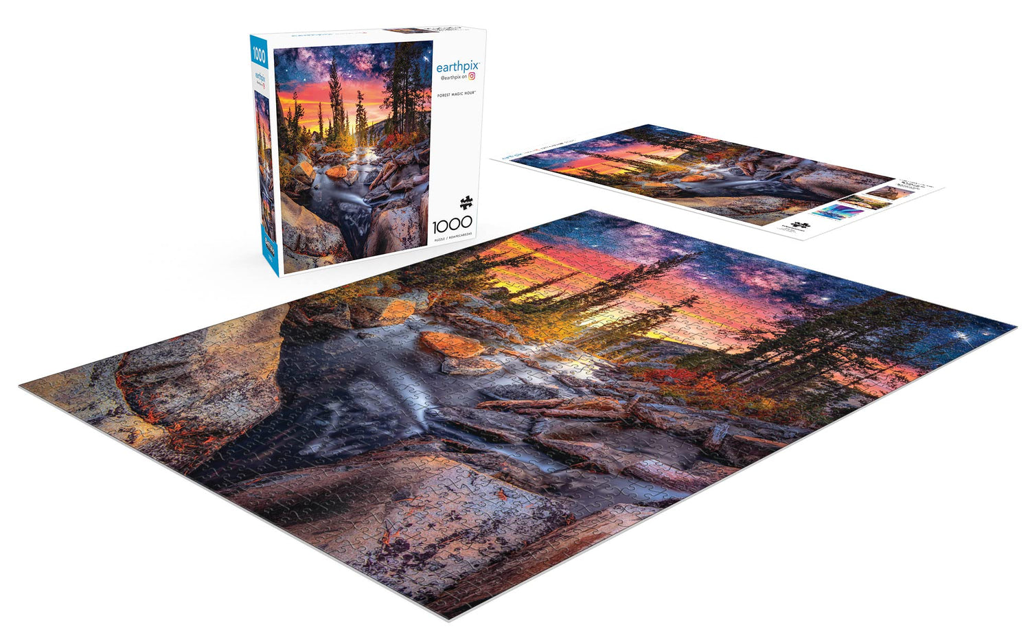 Buffalo Games - Earthpix - Forest Magic Hour - 1000 Piece Jigsaw Puzzle for Adults -Challenging Puzzle Perfect for Game Nights - Finished Size is 26.75 x 19.75 Buffalo Games
