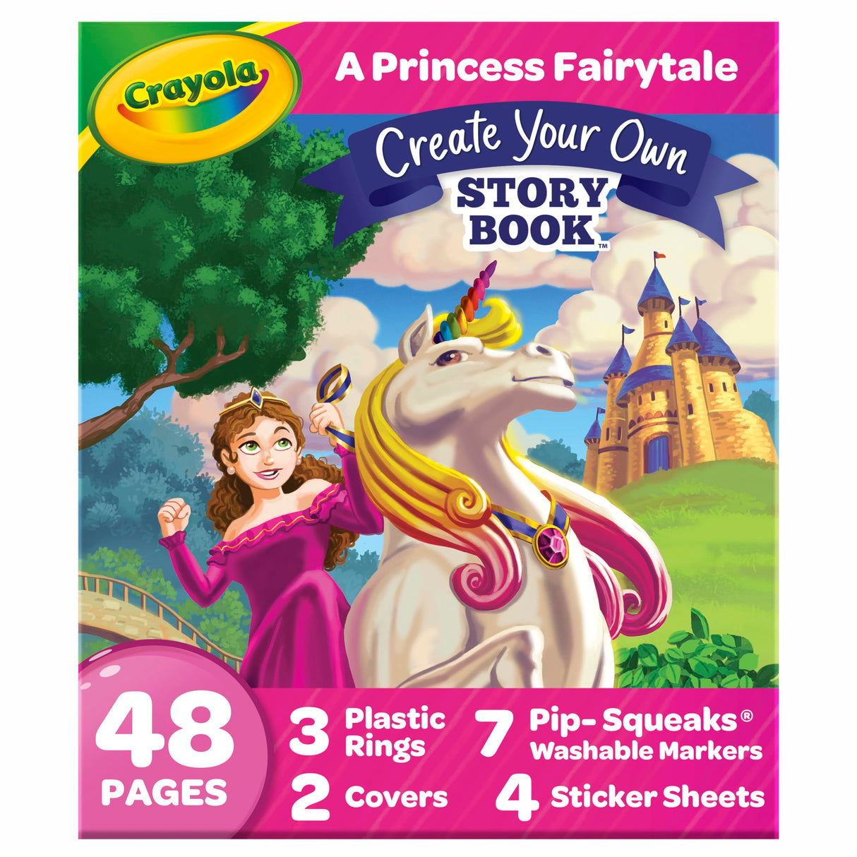 Crayola Book Making Kit for Kids, Create Your Own Fairytale Storybook, DIY Kits, Gift for Girls & Boys, Ages 6, 7, 8, 9 Crayola