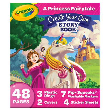 Crayola Book Making Kit for Kids, Create Your Own Fairytale Storybook, DIY Kits, Gift for Girls & Boys, Ages 6, 7, 8, 9 Crayola