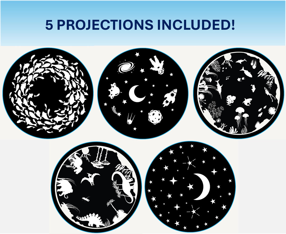 Night Light for Kids | Includes 5 Light Shows | Ages 5+ | Rotating Night Light Projector Snap Circuits