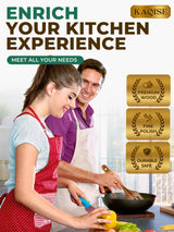 Wooden Spatula for Cooking, Natural Teak Wood Utensils including Frying Flat Spatula Turner, Wooden Kitchen Utensils Set (4Pcs) KAQISE