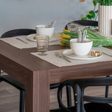 Mobili Fiver, Iacopo Extendable Dining Table, 55,1(86,6) x35,4 in, Walnut, for 6-10 People, Expandable Dining Table for Kitchen, Living Room, Italian Furniture Mobili Fiver