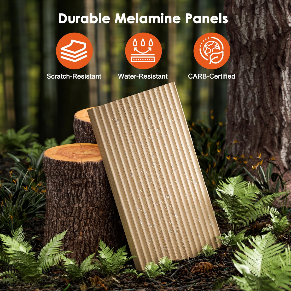 Amada 30″ Bathroom Vanity with Ceramic Sink, Modern Undermount Vanity Sink Cabinet with 2 Doors and 1 Drawer, Fluted Free Standing Bathroom Storage Cabinet with Sink Combo Set, Natural Oak AMADA HOMEFURNISHING