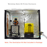 FUNGDO Large 3D Printer Enclosure 800x1200x1000mm with LED Light for Big 3D Printers or as Work Station for 2-4 pcs Small Printer with Port for Ventilation kit FUNGDO