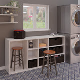 Winsome Wood Huxton 2-Pc Counter Stool Set, Gray and Teak Winsome