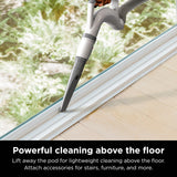 Shark Upright Vacuum, Navigator Lift-Away with Swivel Steering, HEPA Filter, XL Dust Cup, Pet Power, Dusting Brush, and Crevice Tool, Perfect for Pet Hair, White/Silver, NV356E Shark