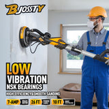 Drywall Sander with Vacuum Dust Collector, High Power 7-AMP Electric Sander for Drywall, 99% Dust Removal, 7 Variable Speed 900-1800RPM, Dustless Wall Sander for Drywall, Popcorn Ceiling etc BJOSSTY