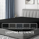 Cathay Home Twin Fitted Sheet - Double Brushed Ultra Soft – Wrinkle & Fade Resistant - 14" Standard Pocket Fitted Sheet Only - Good Fit for 12"-16" Deep Mattress (Twin, Black) Cathay Home