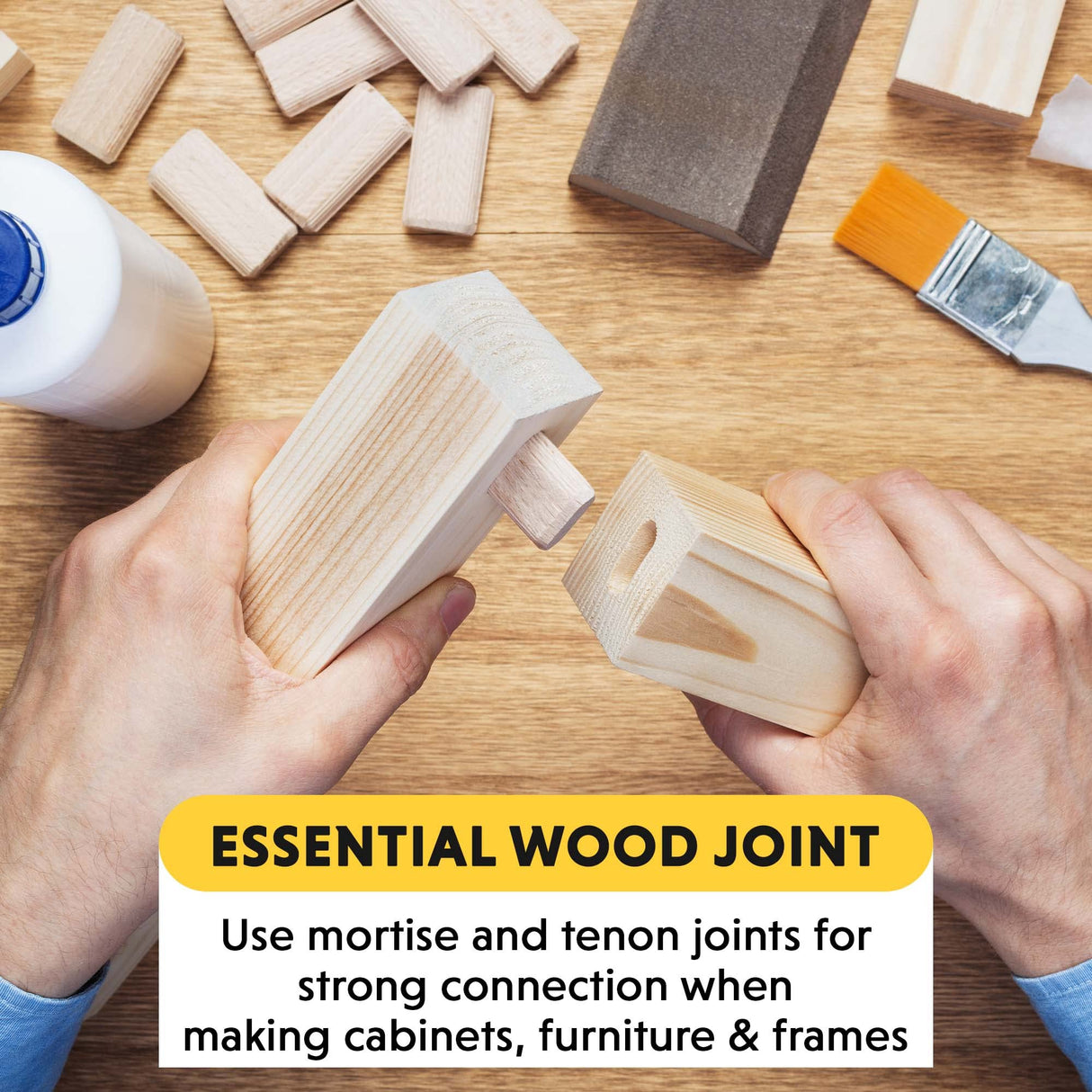 General Tools Mortise and Tenon Jig - Drill Template Set with Hollow Chisel Bit Attachment General Tools