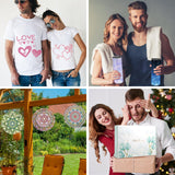 Menkxi 42 Pcs Sublimation Products Set Include Blanks 20 oz Tumblers Wind Spinners T Shirts Keychain Earring Pillow Cover Mouse Pad Coaster Garden Flag Gift Box for DIY Transfer Heat Press Printing Menkxi