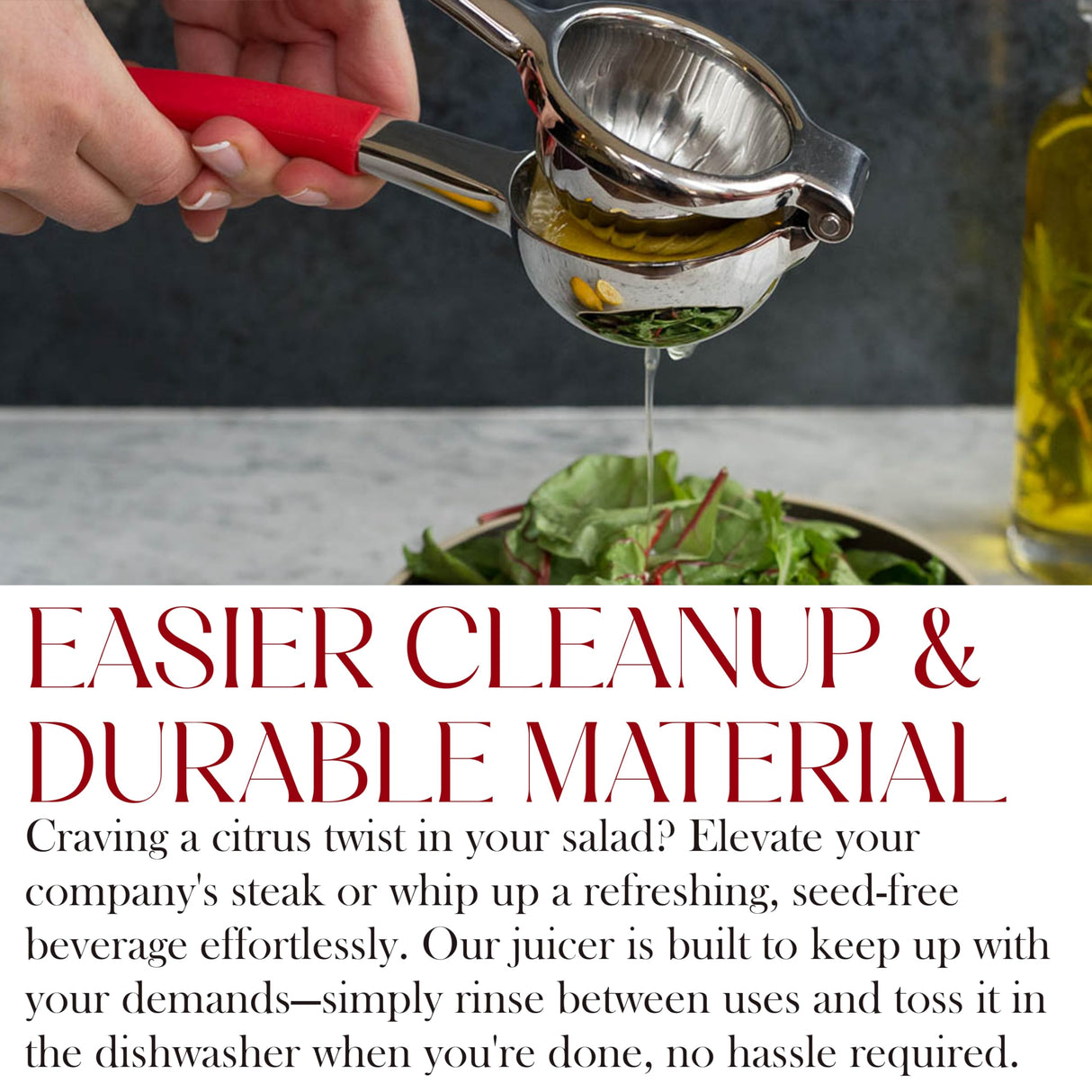 Bellemain Citrus Juicer | Metal Lemon Squeezer | Lime and Lemon Juicer Stainless Steel with Silicone Handles | Manual Juicer, Citrus Squeezer, Hand Held Juicer | Bar Juicer for Bartender Accessories Bellemain