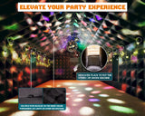Albott 30x20x14 FT Large Black Inflatable Night Club Tent for Adults with 2 Side Doors, Inflatable Nightclub with Logo Area Gazebo Event House for Wedding Birthday Backyard Party Albott