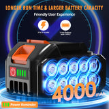 Cordless Car Buffer Polisher, Car Polishing Kit with 21V 2 X 4.0Ah Batteries, Orbital Eccentric Buffers with 8 Variable Speed Up to 6000 RPM, 6IN Touchscreen Buffer for Car Detailing/Scratch Removing Protmex