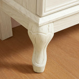 CKEASEAN Curio Cabinet with Tempered Glass Doors, 52" H Glass Display Cabinet with Light Bulb inclued, Curio Storage Cabinet with Mirrored Back Panel and Adjustable Shelves (White) CKEASEAN