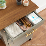 Best Choice Products Rolling Kitchen Island Cart, Single Door Cabinet w/Drawer, Sliding Tray, Hidden Outlet, Hooks, & Lockable Wheels - Onyx Black Best Choice Products