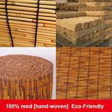 Bcofo Natural Reed Fencing Rolls,4FT X 16.4FT Balcony Reed Fence Bamboo Screen Fencing for Outdoor Backyard Patio， Privacy Screen Panels,Balcony Fencing Covering (Size : H0.61xL6m/H2xL20ft) Bcofo
