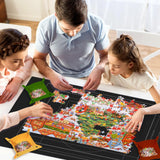 FELIZROCA Puzzle Mat - 1500 Piece Jigsaw Puzzle, Portable Roll-Up Mat for Adults - Includes Glue, 4 Sorting Trays, Storage Bag & Pump, Saver FELIZROCA