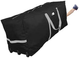 ProPik Christmas Rolling Tree Storage Bag, Fits Up to 9 ft. Tall Xmas Tree, 28" X 16" X 60", Extra Large Heavy Duty Holiday Storage Container, Wheels and Handles 600D Oxford (Black) ProPik