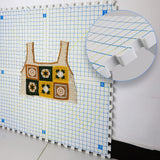 LAMXD Blocking Mats for Knitting - Extra Thick Blocking Boards with Grids with 22PCS Knitting blockers and 100 T-pins for Needlework or Crochet - Pack of 9 LAMXD