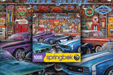 Springbok - Dream Garage - 1000 Piece Jigsaw Puzzle with classic muscle cars Springbok