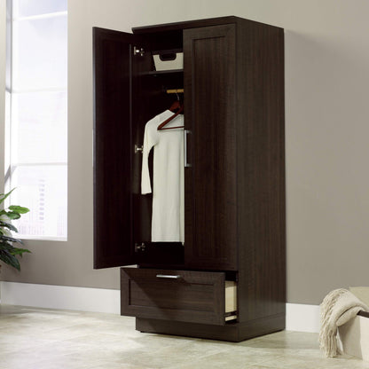 Sauder HomePlus Wardrobe/Pantry cabinets, L: 28.98" x W: 20.95" x H: 71.18", Dakota Oak finish - WoodArtSupply