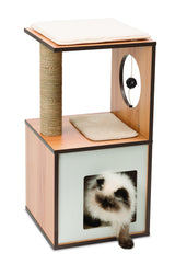 Vesper Cat Tree, Cat Box, Small, Walnut, 52075 VESPER