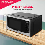 FRIGIDAIRE Stainless Steel Microwave Oven, Multi Function, Programmable, 1.1 Cu Ft 1000-Watt Frigidaire