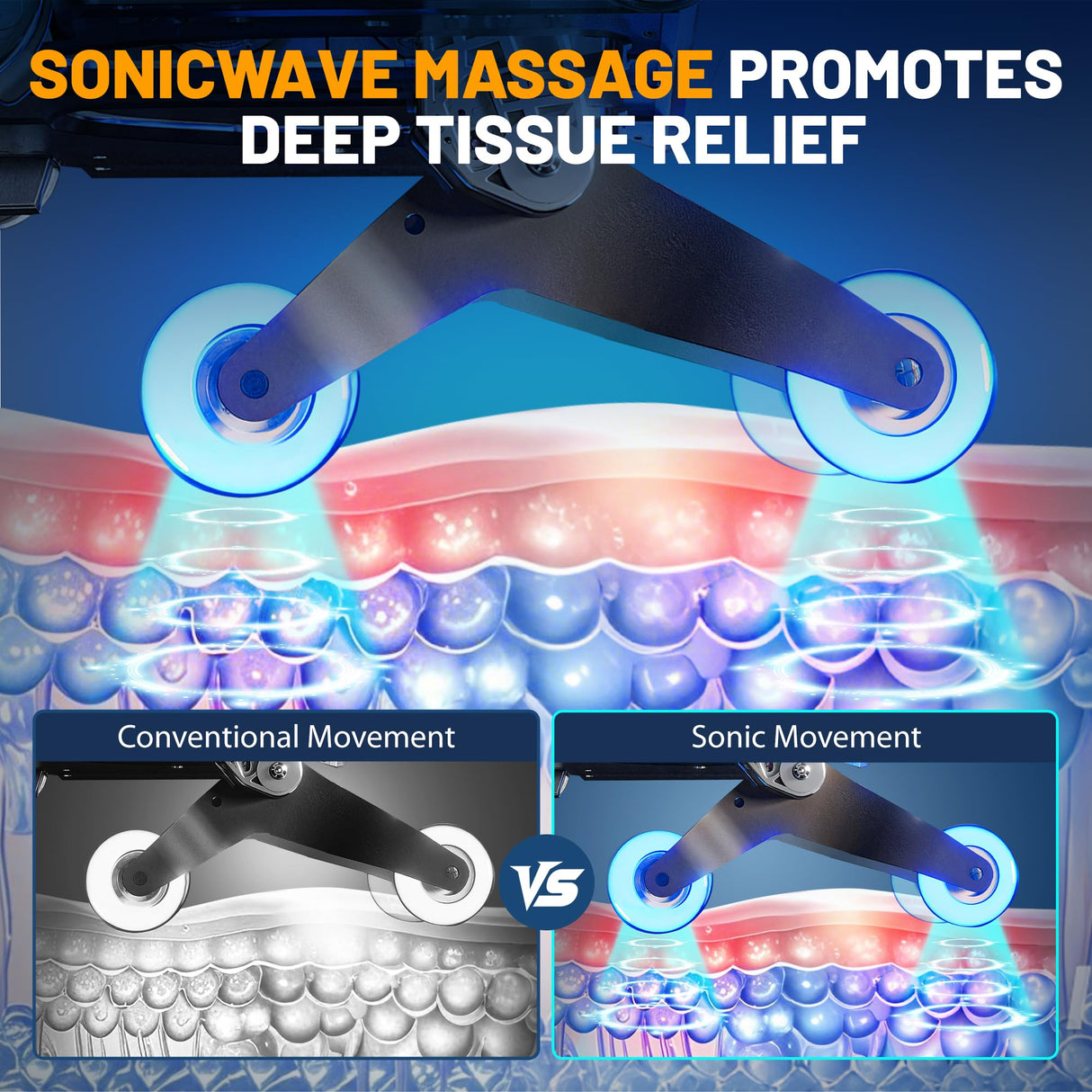 4D Massage Chair Full Body, Zero Gravity Chair with 57'' Dual-core SL Track, Music Synced Massage Recliner, Deep Yoga Stretch with Body Scan, Foot Rollers, Heating, Upgraded Calf, Bluetooth, Black Hitree