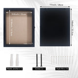 Hodeframe Pet Memorial Shadow Box 11x14, Pet Memorial Dispaly Case Picture Frame Dogs and Cats with Glass Window and for Loss of Dog Cat Passed Away Remembrance Display Case Hodeframe