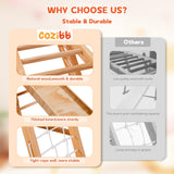 CoziBB Indoor Jungle Gym for Kids, 7-in-1 Toddler Indoor Playground with Slide, Swing and Climbing Rock, Wooden Montessori Climbing Toys for Toddlers, Jungle Gym Indoor Playset for Kids 1-10 Years CoziBB