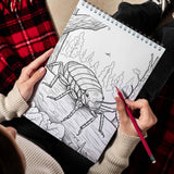 TPLHOUSE Botanical Bugs Coloring Book Spiral Bound for Adults, Premium Cover, 30 Enchanting Coloring Pages in Insect Garden's Wonder for Stress Relief and Relaxation TPLHOUSE