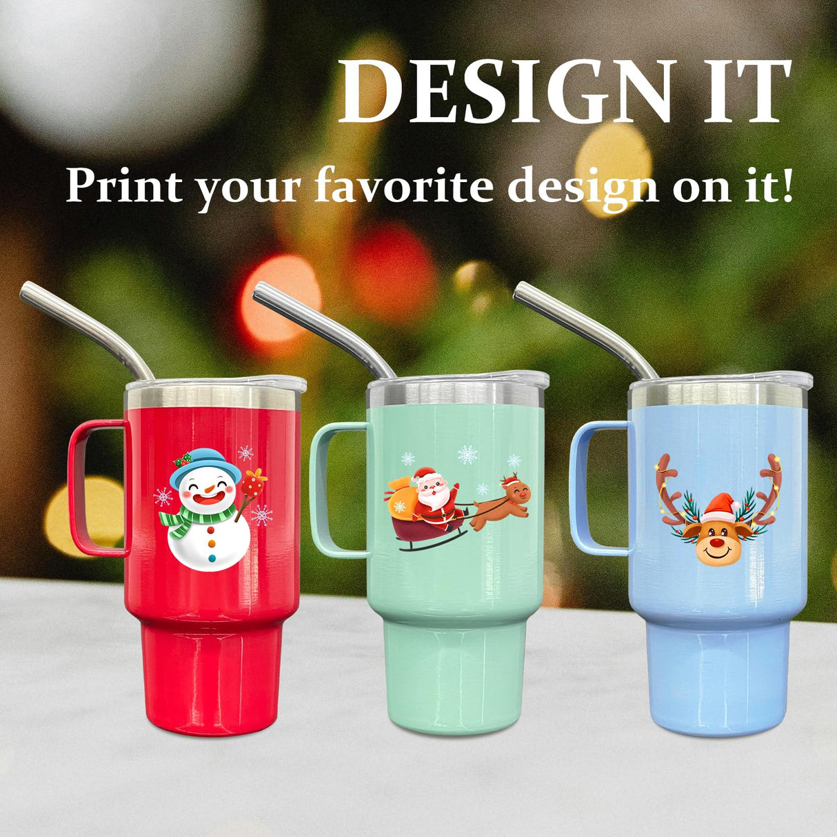 FunTrans 3oz Mini Tumbler Shot Glass with Straw and Lid, 10 Pack Stainless Steel Sublimation Shot Glasses with Handle for Wedding Party Whiskey Cocktail Bar FunTrans