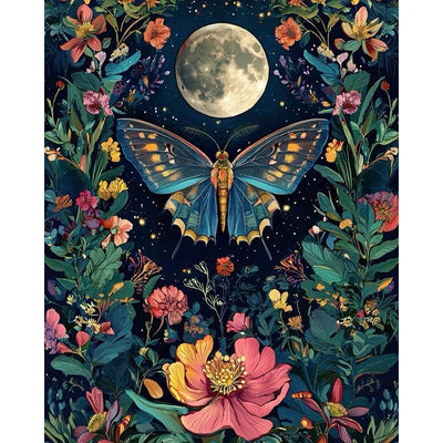 Aestalrcus Butterfly Paint by Numbers Kit for Adults, Butterfly Paint by Numbers, Adult Paint by Number Flowers Gifts and Home Decor 16 x20 Inch