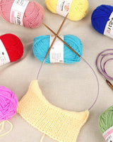 Aeelike Interchangeable Knitting Needles Set, 13 Pairs Circular Knitting Needles Set Bamboo Knitting Needles with Case Knitting Accessories for Socks Blankets Cushions Aeelike