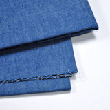 Indigo Blue 4.8 oz 100% Cotton Denim Chambray Fabric,56 Inches Wide, by The Yard WoodArtSupply